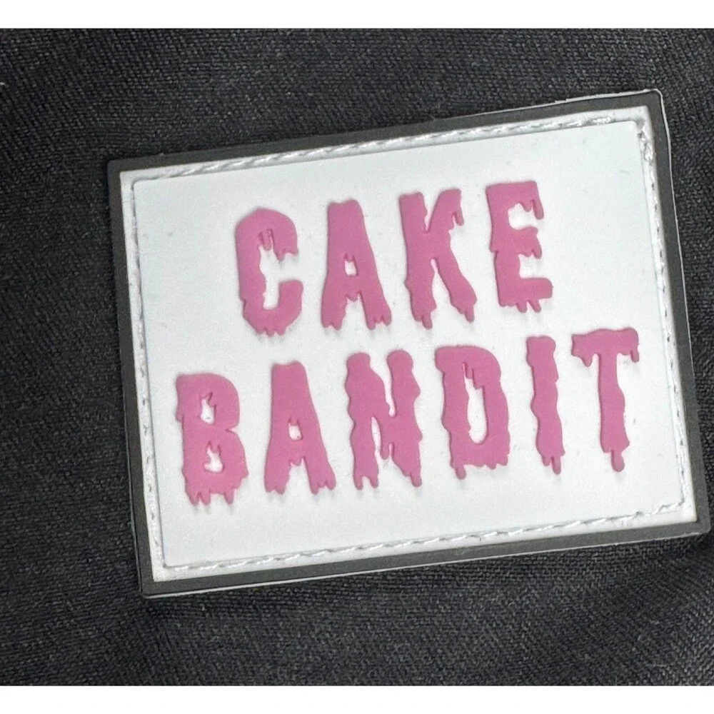 Cake Bandit Swim Trunks Men Medium Black Lined Drawstring Packing Friendly Short